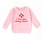 I love you Cherry Much toddler and youth Sweater, Valentine's Day collection by Benny and Ray Apparel