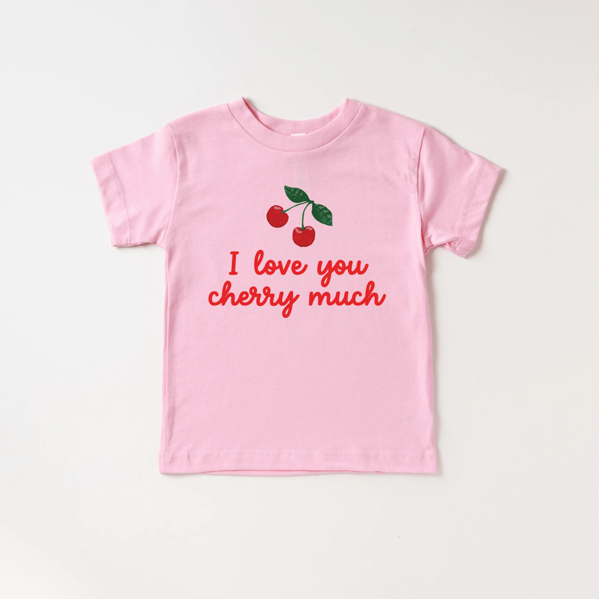 I love you Cherry Much toddler and youth tee shirt, Valentine's Day collection by Benny and Ray Apparel