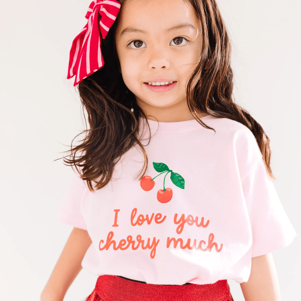 I love you Cherry Much toddler and youth tee shirt, Valentine's Day collection by Benny and Ray Apparel