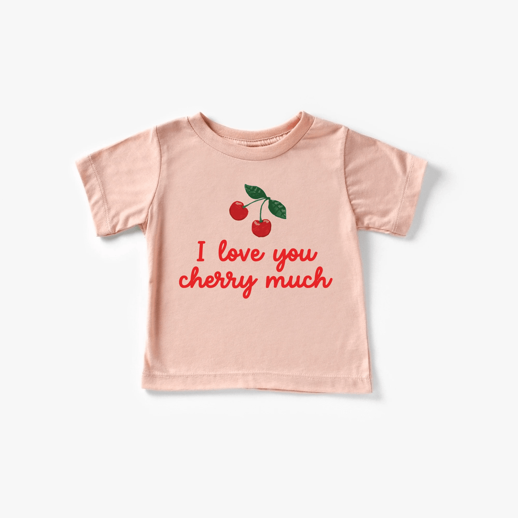 I love you Cherry Much toddler and youth tee shirt, Valentine's Day collection by Benny and Ray Apparel