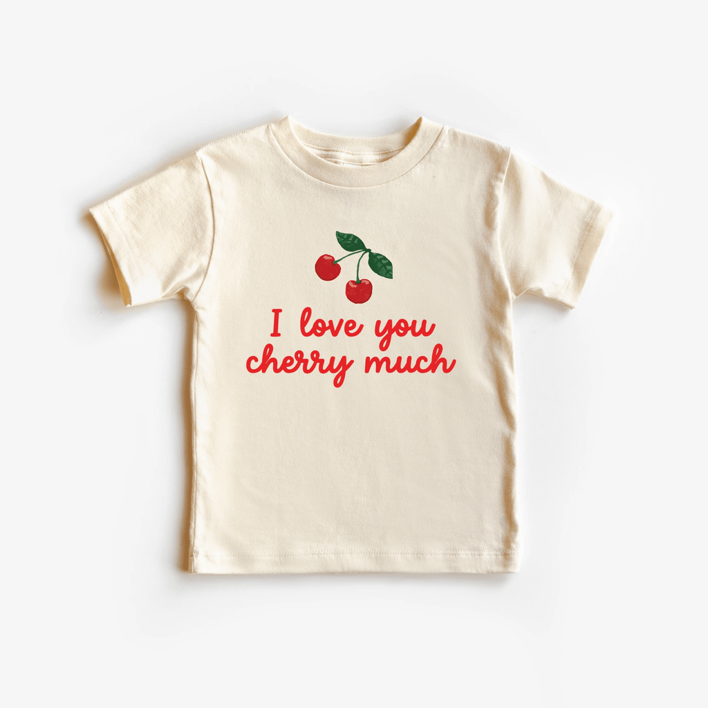 I love you Cherry Much toddler and youth tee shirt, Valentine's Day collection by Benny and Ray Apparel