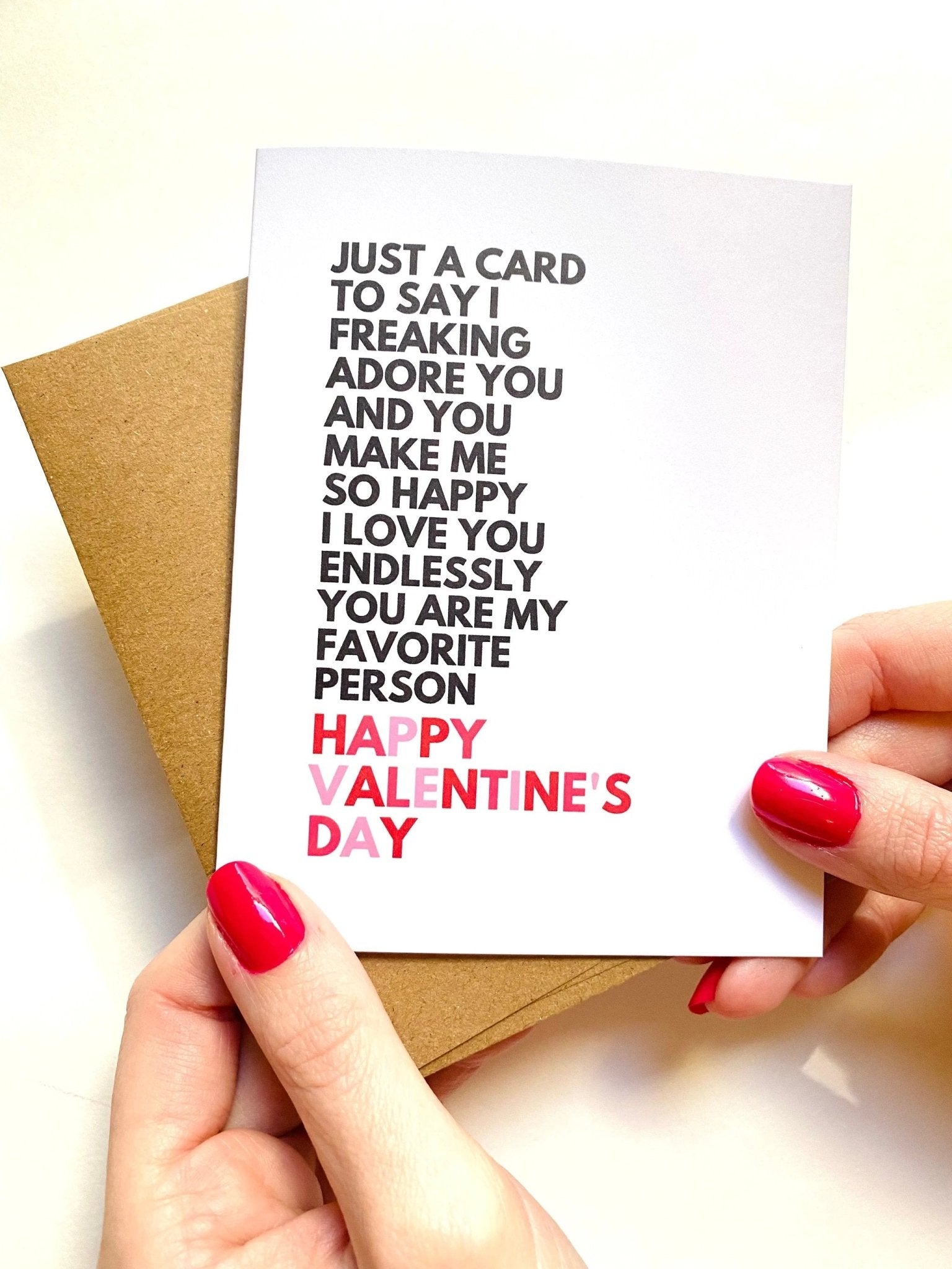 I Love You So Much Valentines Day Card Sweet Funny Card for Valentines Day by Five Dot Post