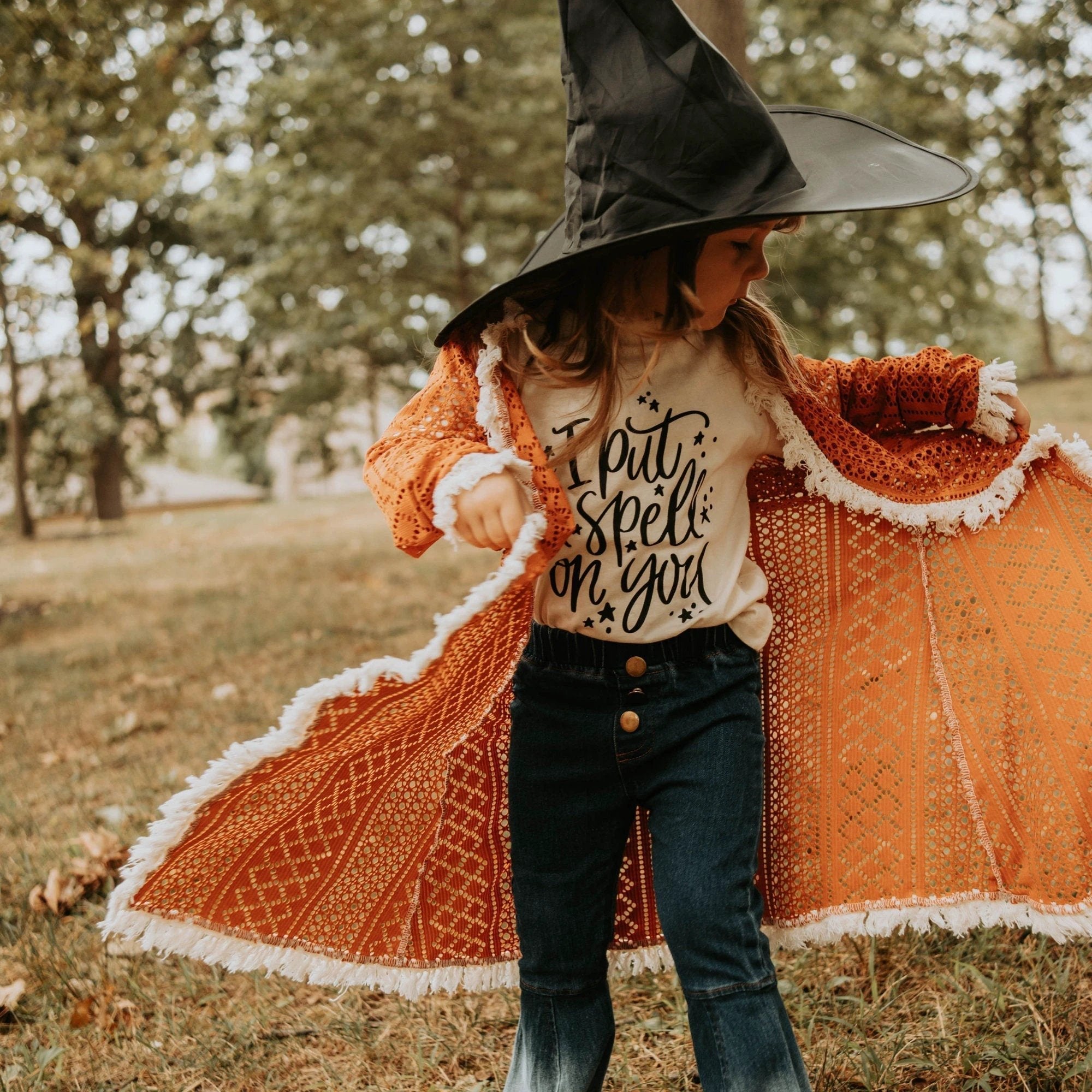 I Put a Spell on You toddler and youth tee shirt, Halloween collection by Benny and Ray Apparel