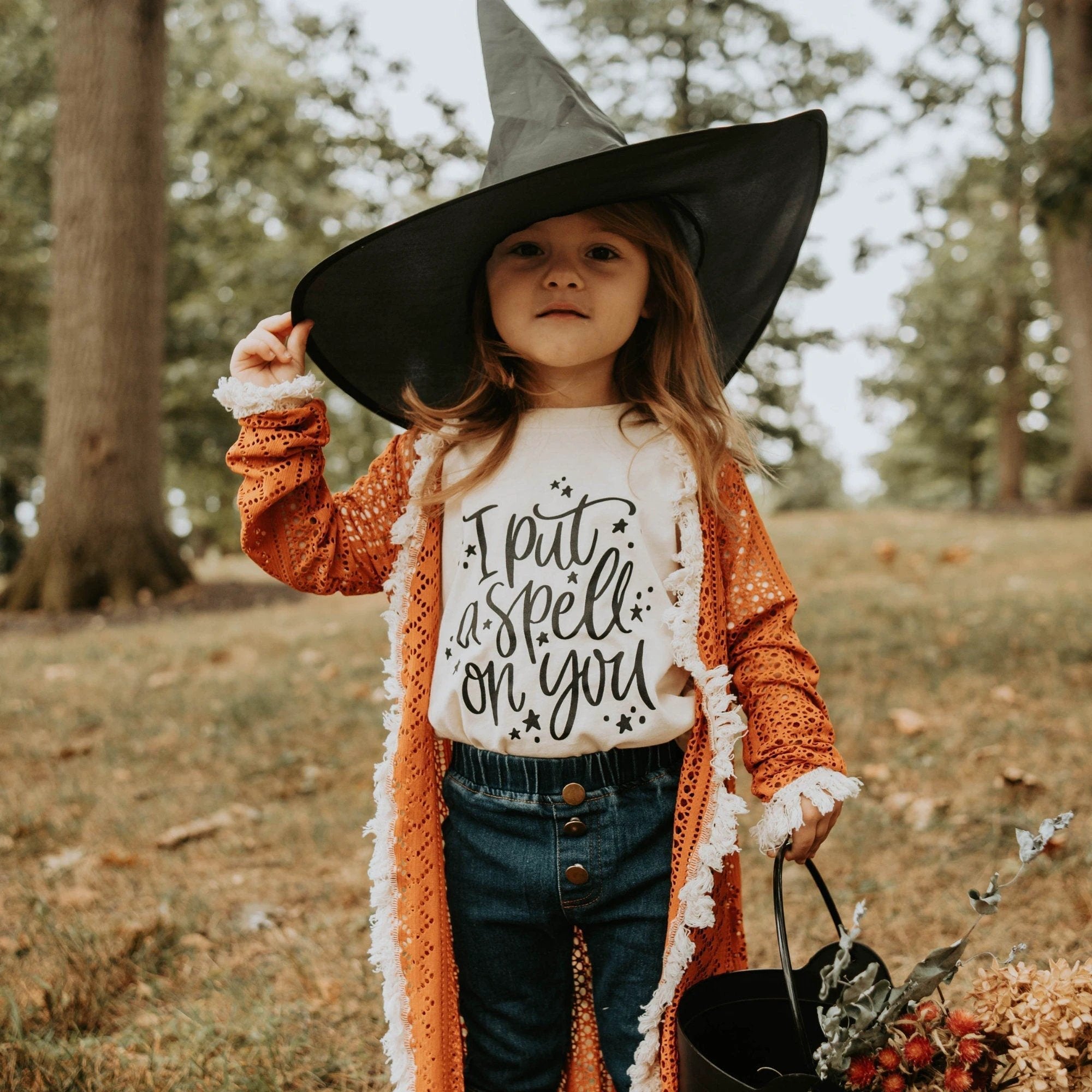 I Put a Spell on You toddler and youth tee shirt, Halloween collection by Benny and Ray Apparel