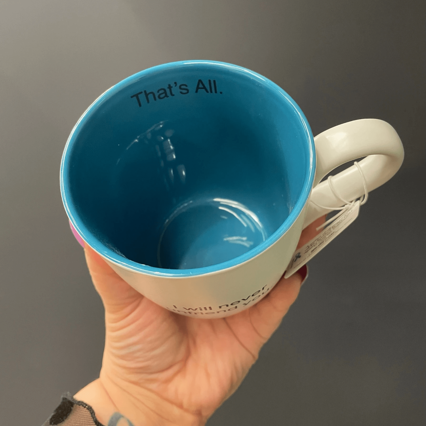 I Will Never Unfriend You Ceramic Coffee Mug | 16 oz. by The Bullish Store