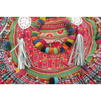 Ibiza Vintage Hmong Textile Half Moon Tote XL - Thailand Bags La Vie Bien Ibiza Vintage Hmong Textile Half Moon Tote XL - Thailand