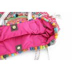 Ibiza Vintage Hmong Textile Half Moon Tote XL - Thailand Bags La Vie Bien Ibiza Vintage Hmong Textile Half Moon Tote XL - Thailand