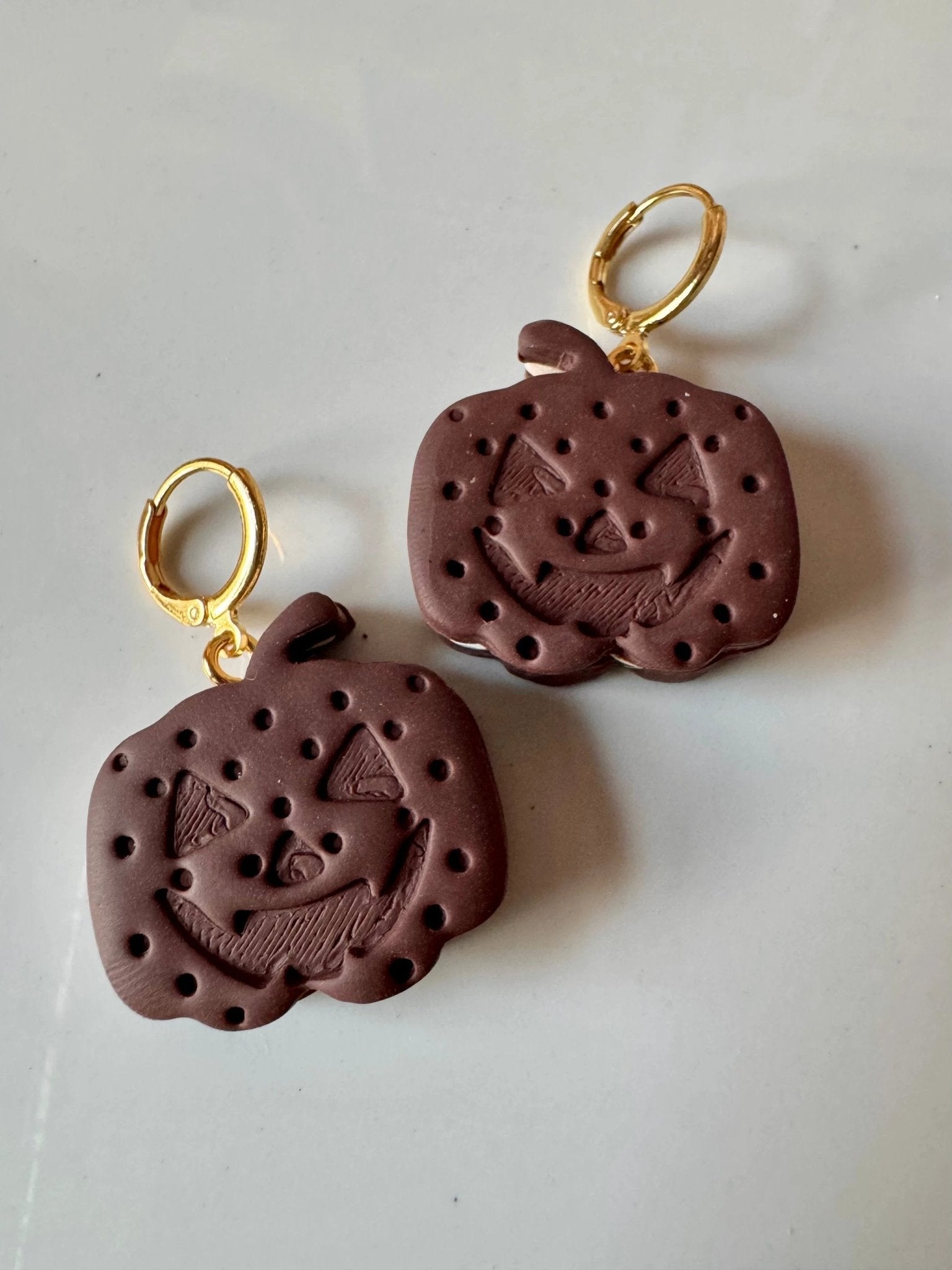 Ice Cream Jack-O-Lantern Earrings by Shop Something Earthy