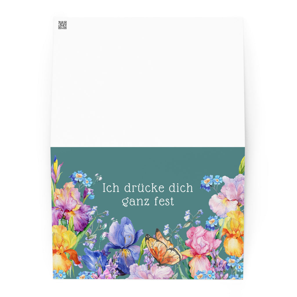 Ich drücke dich ganz fest German "I am hugging you tightly" comfort Greeting card Greeting & Note Cards La Vie Bien Ich drücke dich ganz fest German "I am hugging you tightly" comfort Greeting card