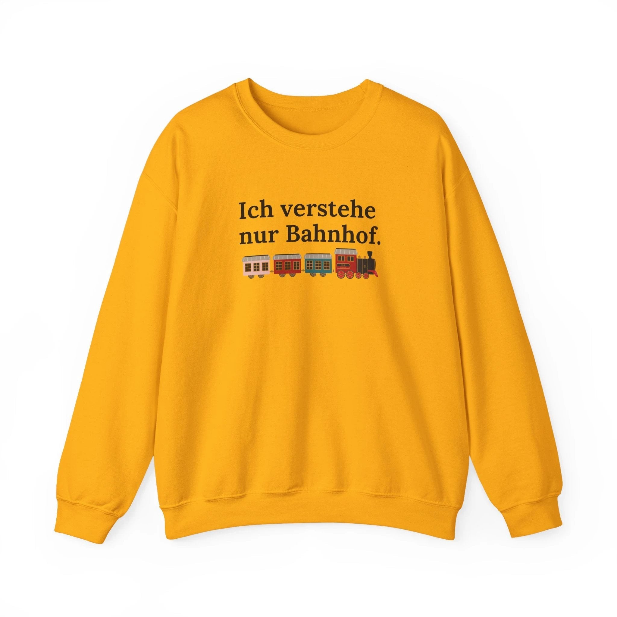 Ich verstehe nur Bahnhof Crewneck Sweatshirt, German Train Graphic