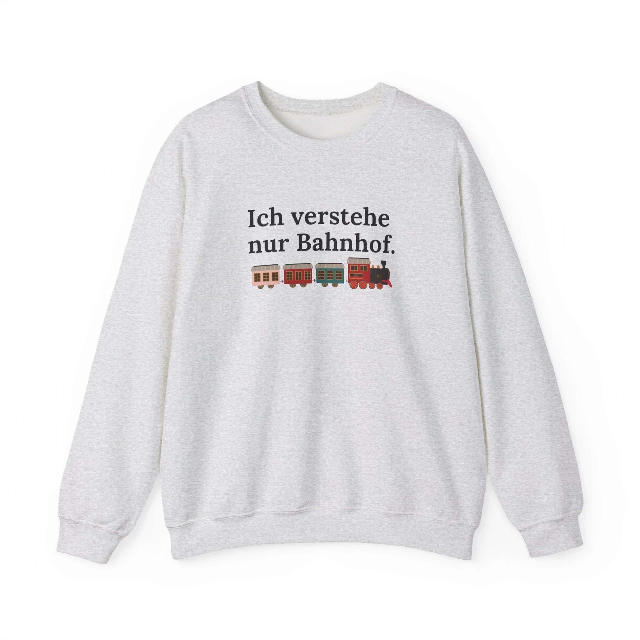 Ich verstehe nur Bahnhof Crewneck Sweatshirt, German Train Graphic