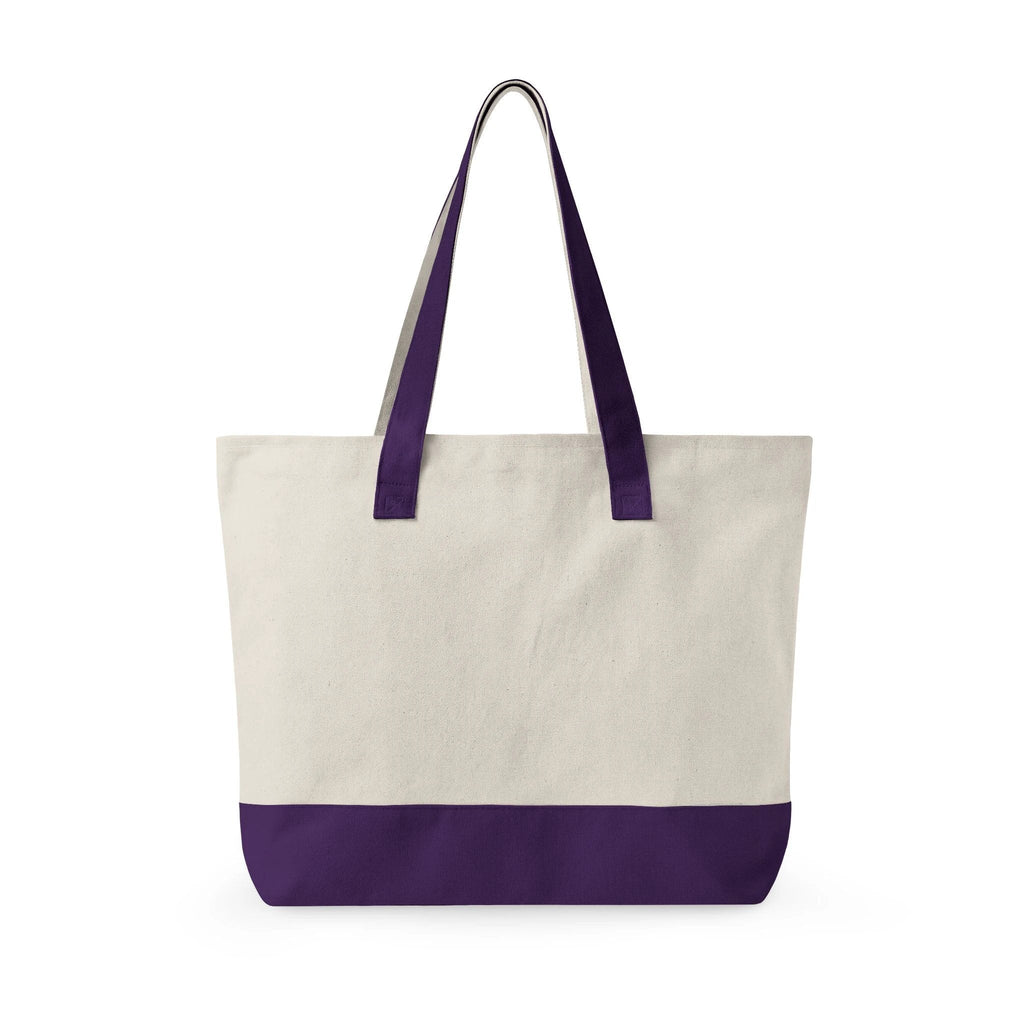 Ich verstehe nur Bahnhof train design Zippered Canvas Tote, funny German phrase, vintage trains