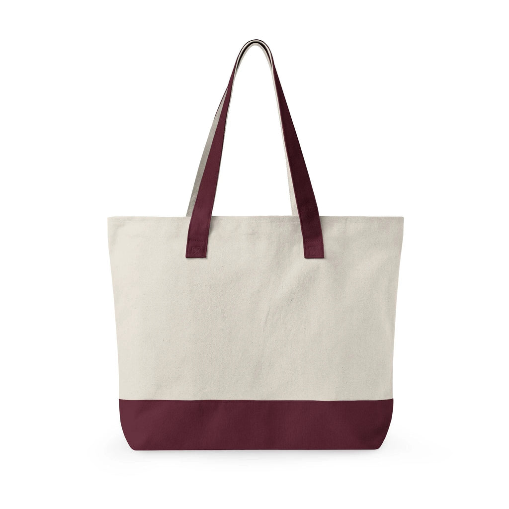 Ich verstehe nur Bahnhof train design Zippered Canvas Tote, funny German phrase, vintage trains
