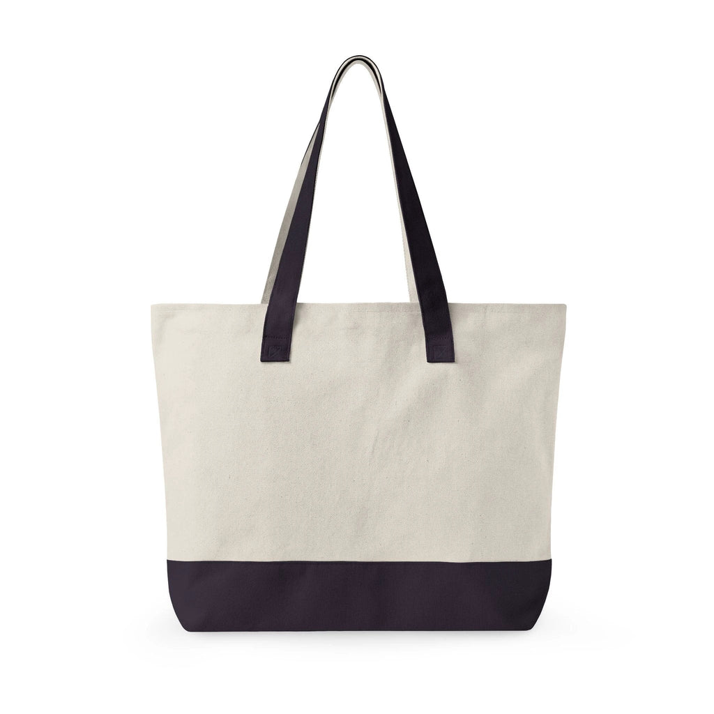 Ich verstehe nur Bahnhof train design Zippered Canvas Tote, funny German phrase, vintage trains