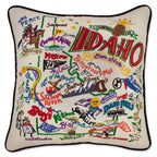 Idaho Hand - Embroidered Pillow Pillows La Vie Bien Idaho Hand - Embroidered Pillow