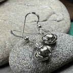 Idalia Irish Claddagh Earrings in Sterling Silver Dangle Earrings La Vie Bien Idalia Irish Claddagh Earrings in Sterling Silver