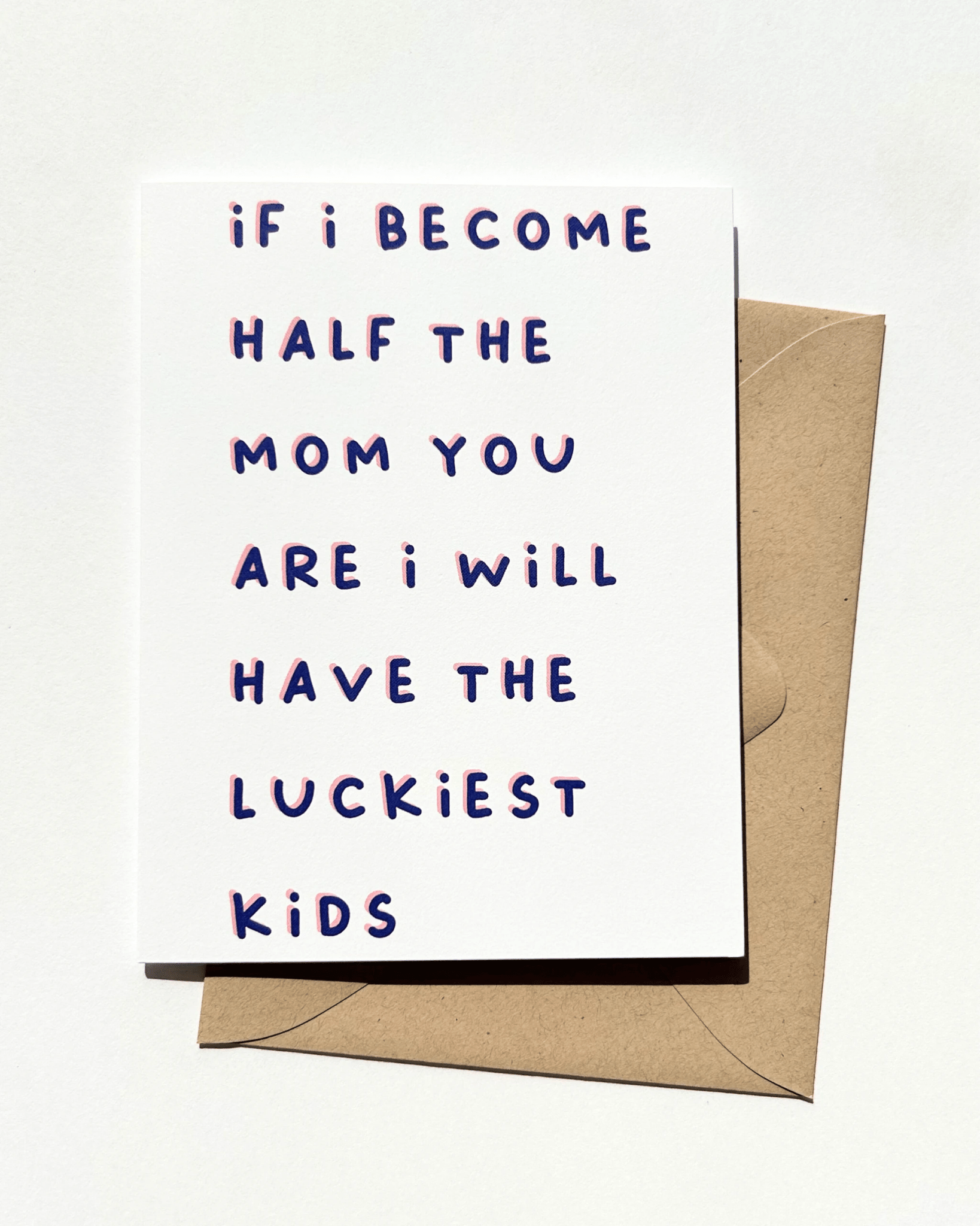 If I Become Half the Mom You Are Sweet Mother's Day Card by Five Dot Post