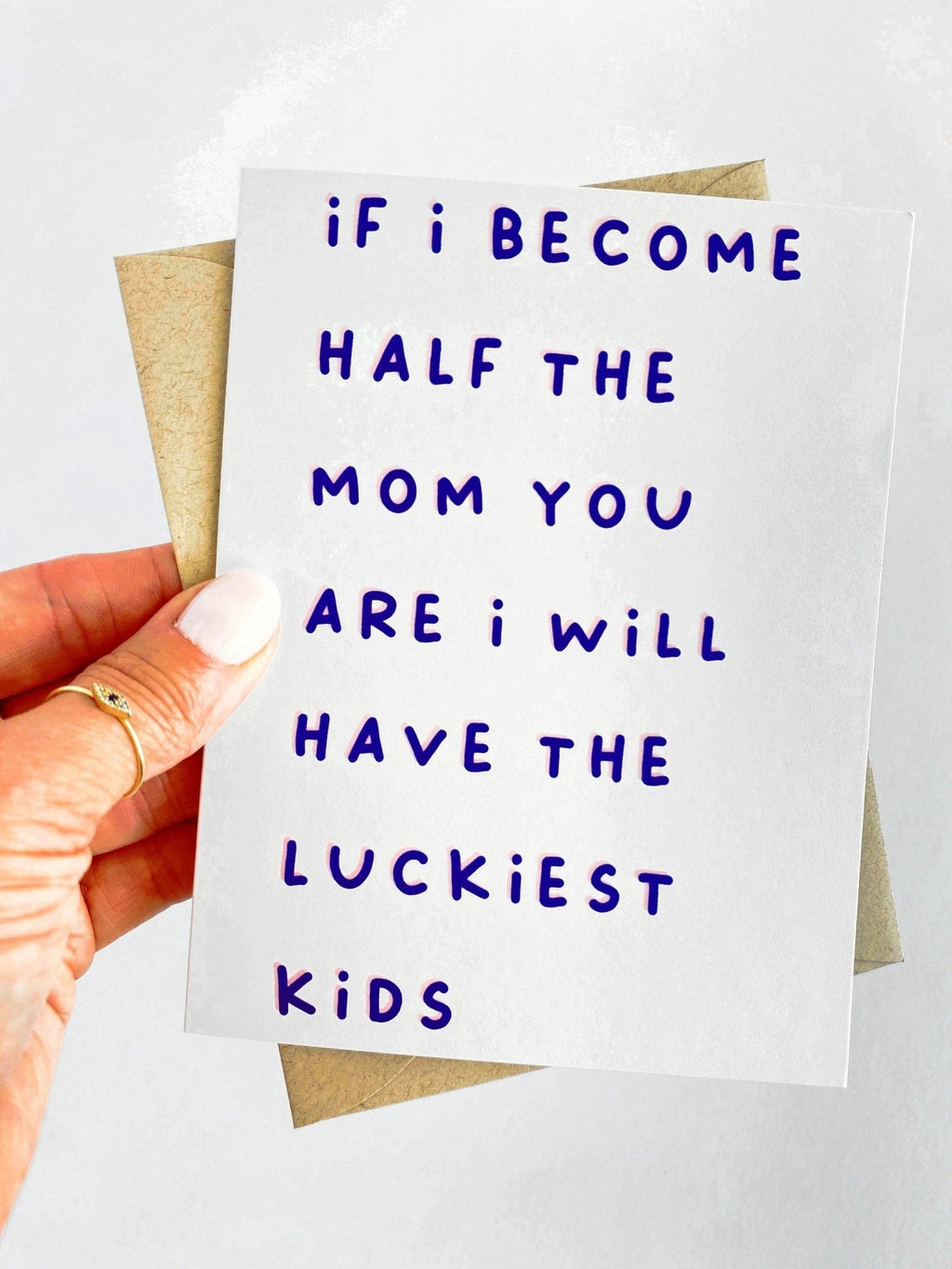 If I Become Half the Mom You Are Sweet Mother's Day Card by Five Dot Post
