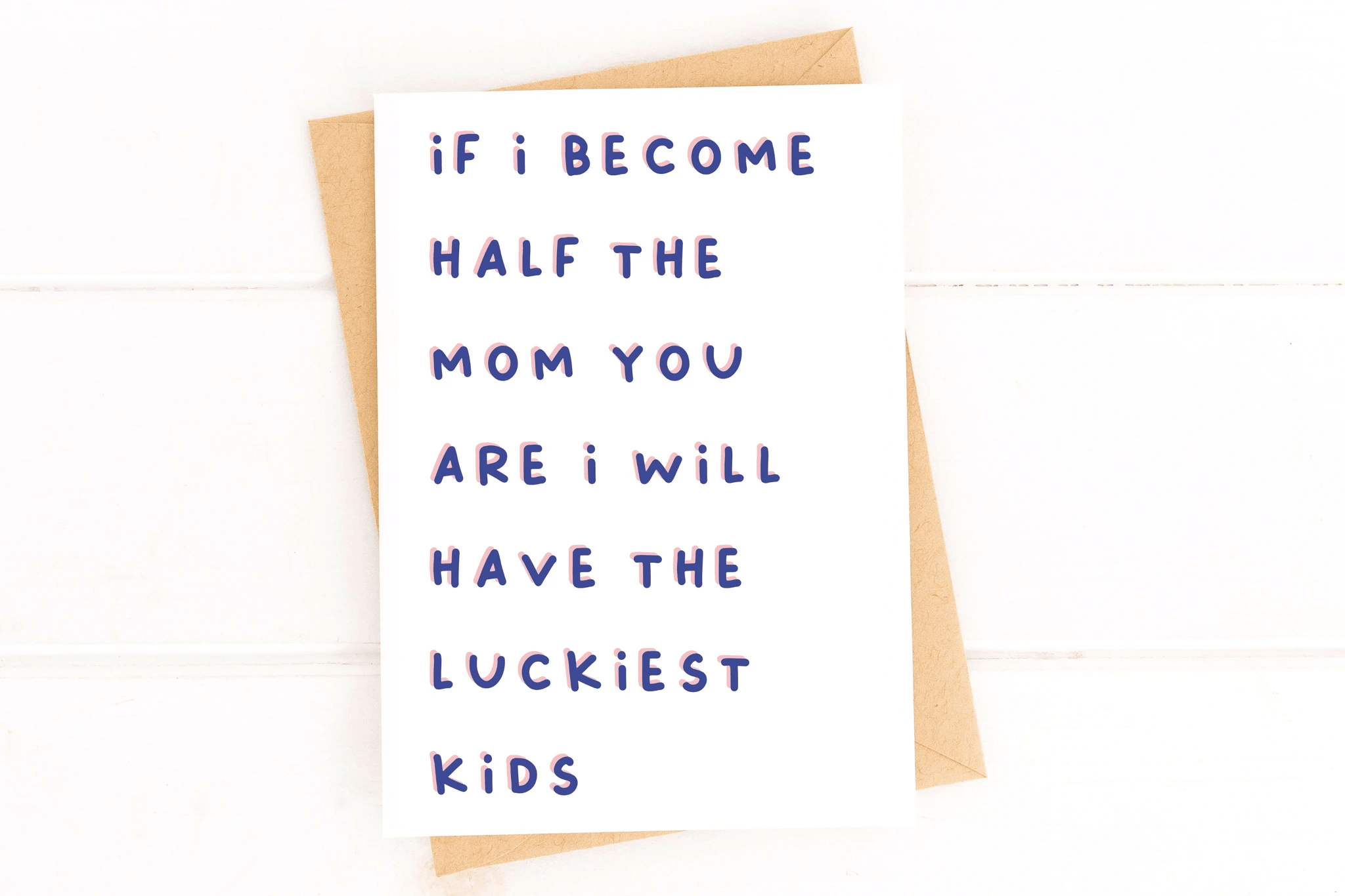 If I Become Half the Mom You Are Sweet Mother's Day Card by Five Dot Post