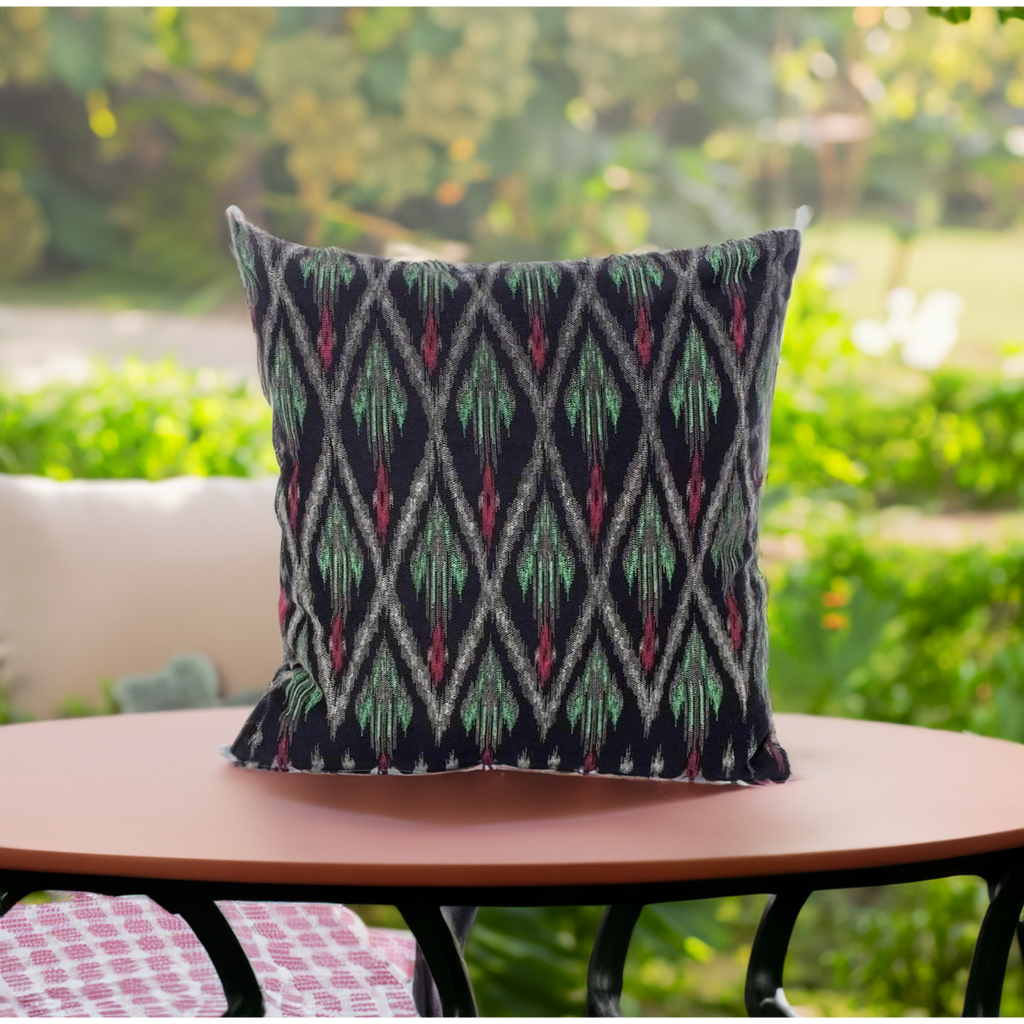 Ikat Pillow Cover - Thailand Decor La Vie Bien Ikat Pillow Cover - Thailand