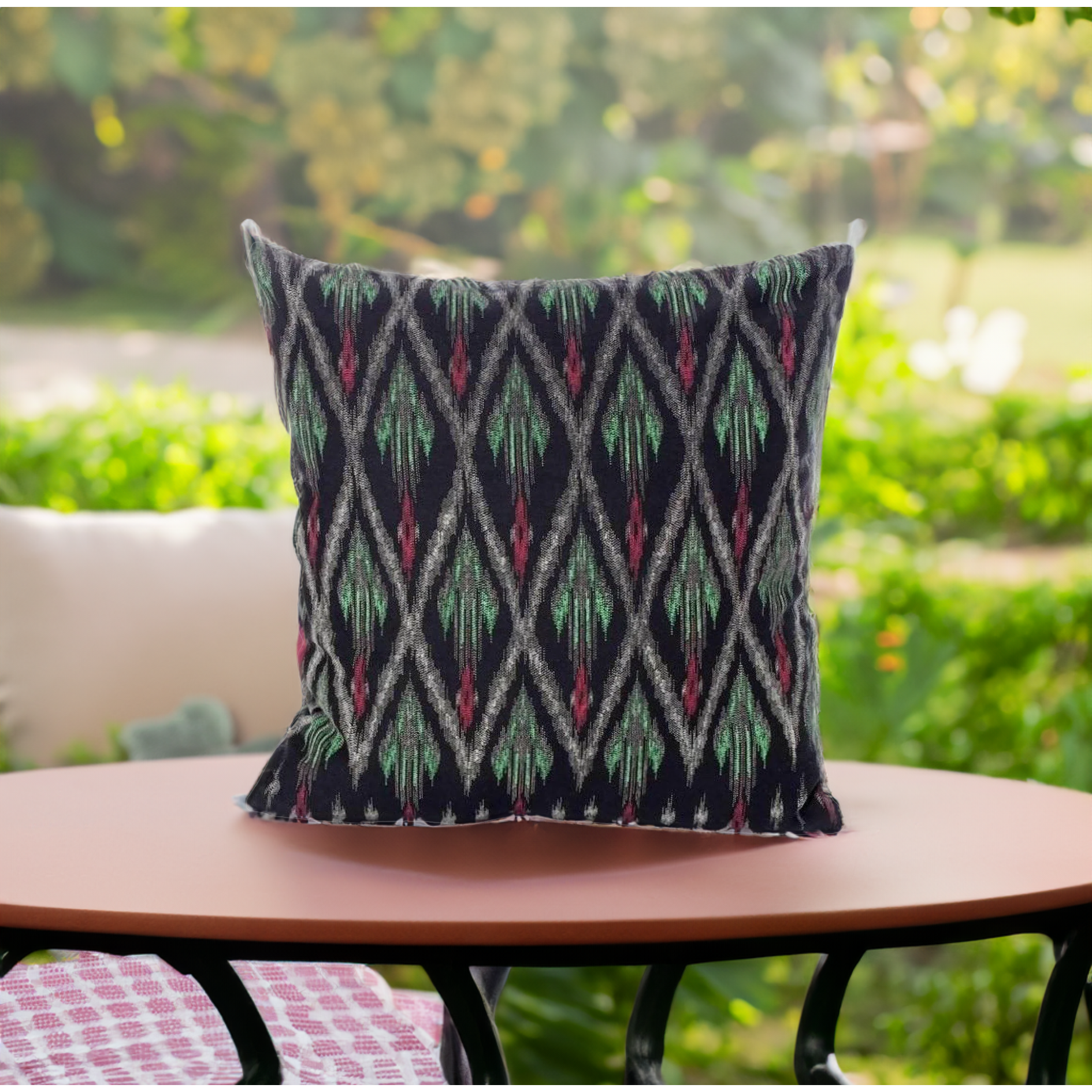 Ikat Pillow Cover - Thailand Decor La Vie Bien Ikat Pillow Cover - Thailand