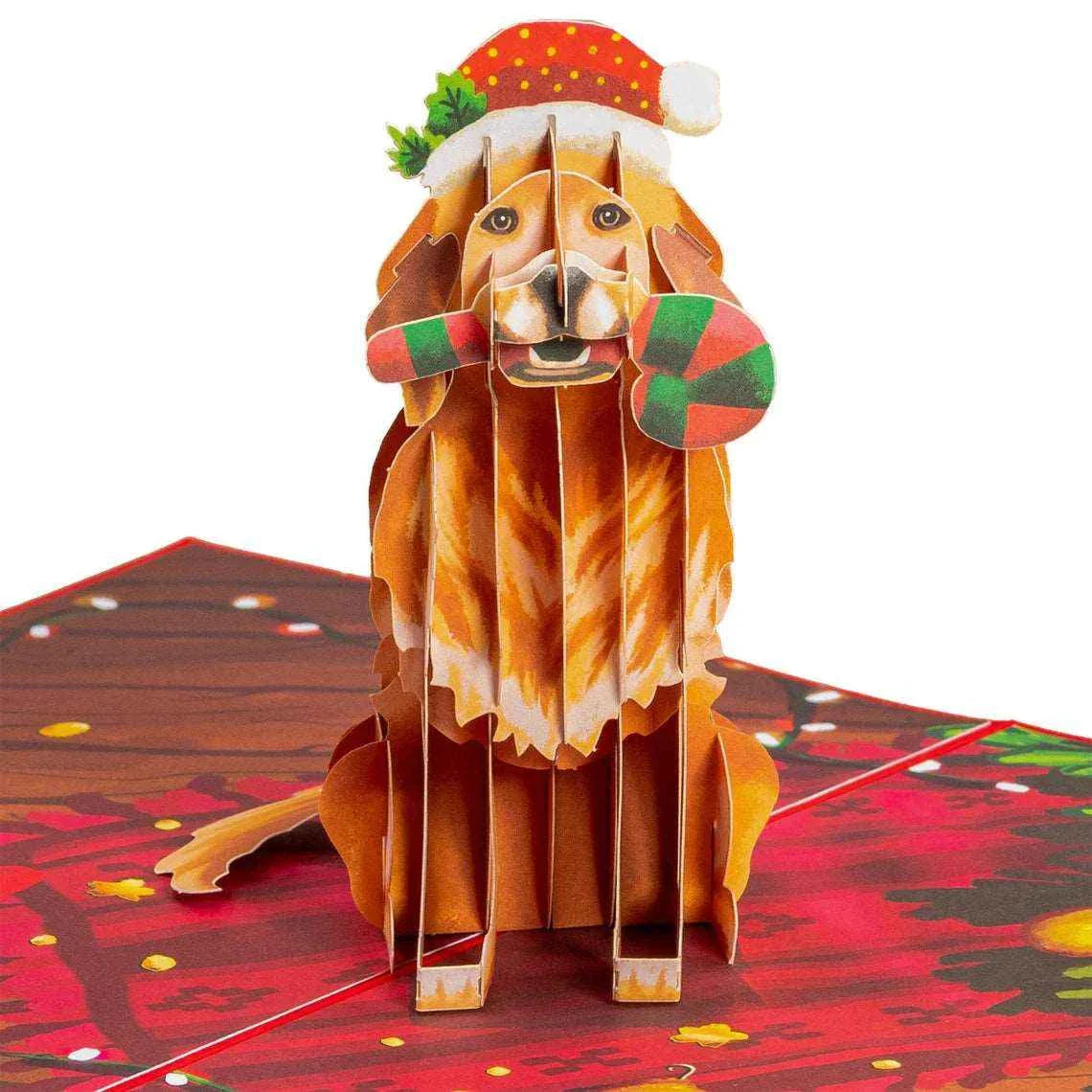 Christmas Dog Pop Up Card