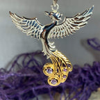 Phoenix Gemstone Necklace in Sterling Silver