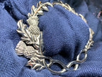 Scottish Thistle Pewter Scarf Ring - Handmade in Scotland