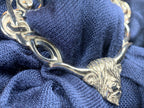 Pewter Scotland Highland Cow Scarf Ring - Handmade in England