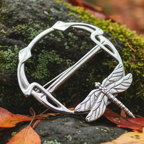 Claire's Dragonfly Scarf Ring - Handmade in England