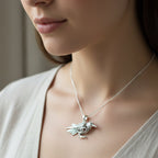 Rona Raven Necklace in Sterling Silver