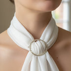 Noelle Celtic Knot Scarf Ring - Handmade in England