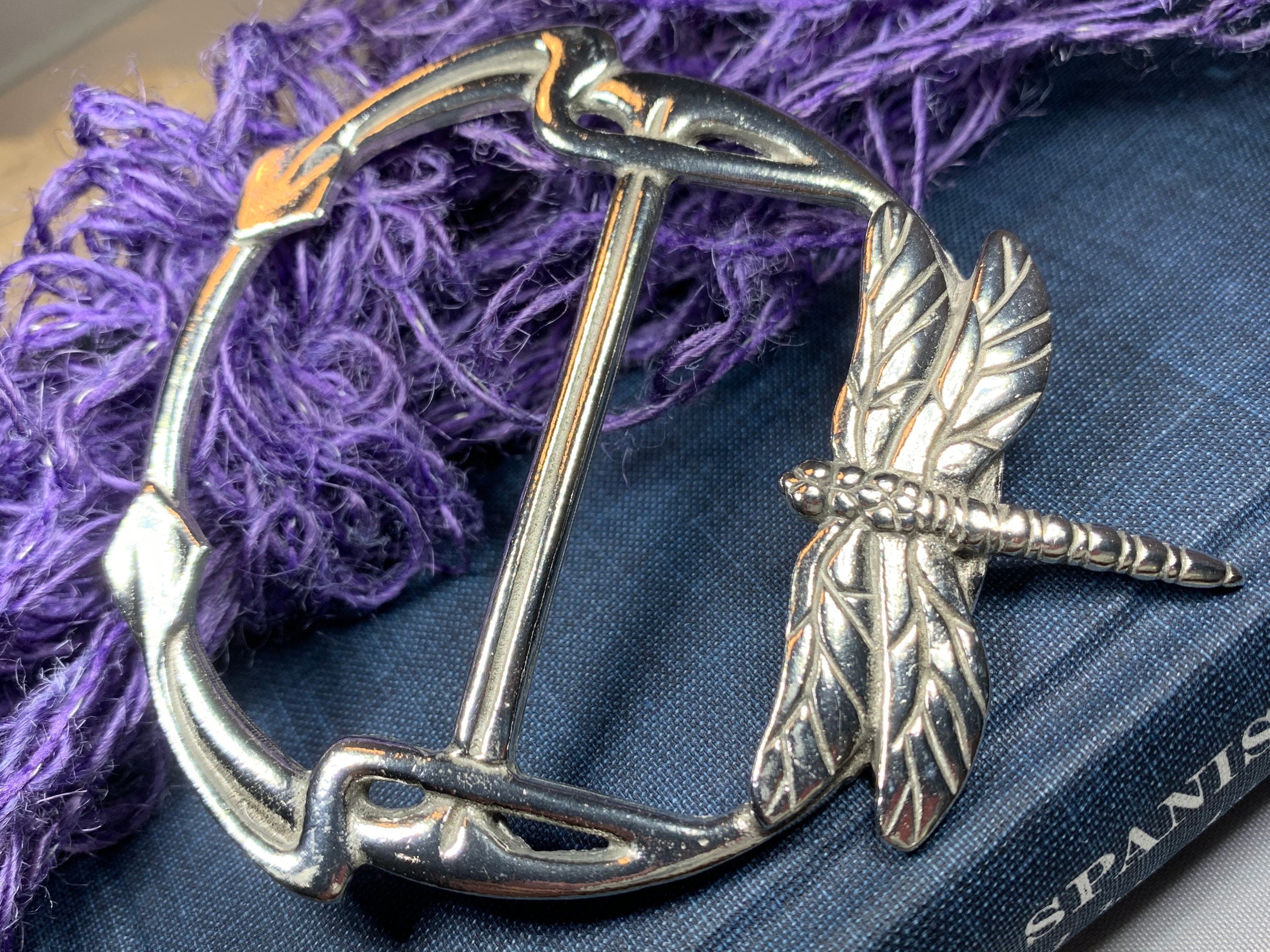 Claire's Dragonfly Scarf Ring - Handmade in England