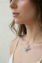 Rona Raven Necklace in Sterling Silver