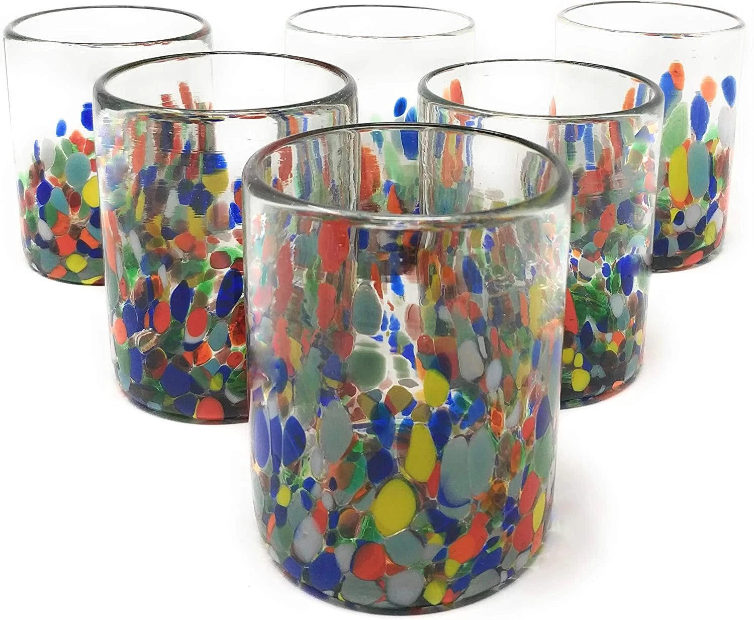 Confetti Carmen Tumbler Glasses - Set of 6 (10 oz each) by Dos Sueños