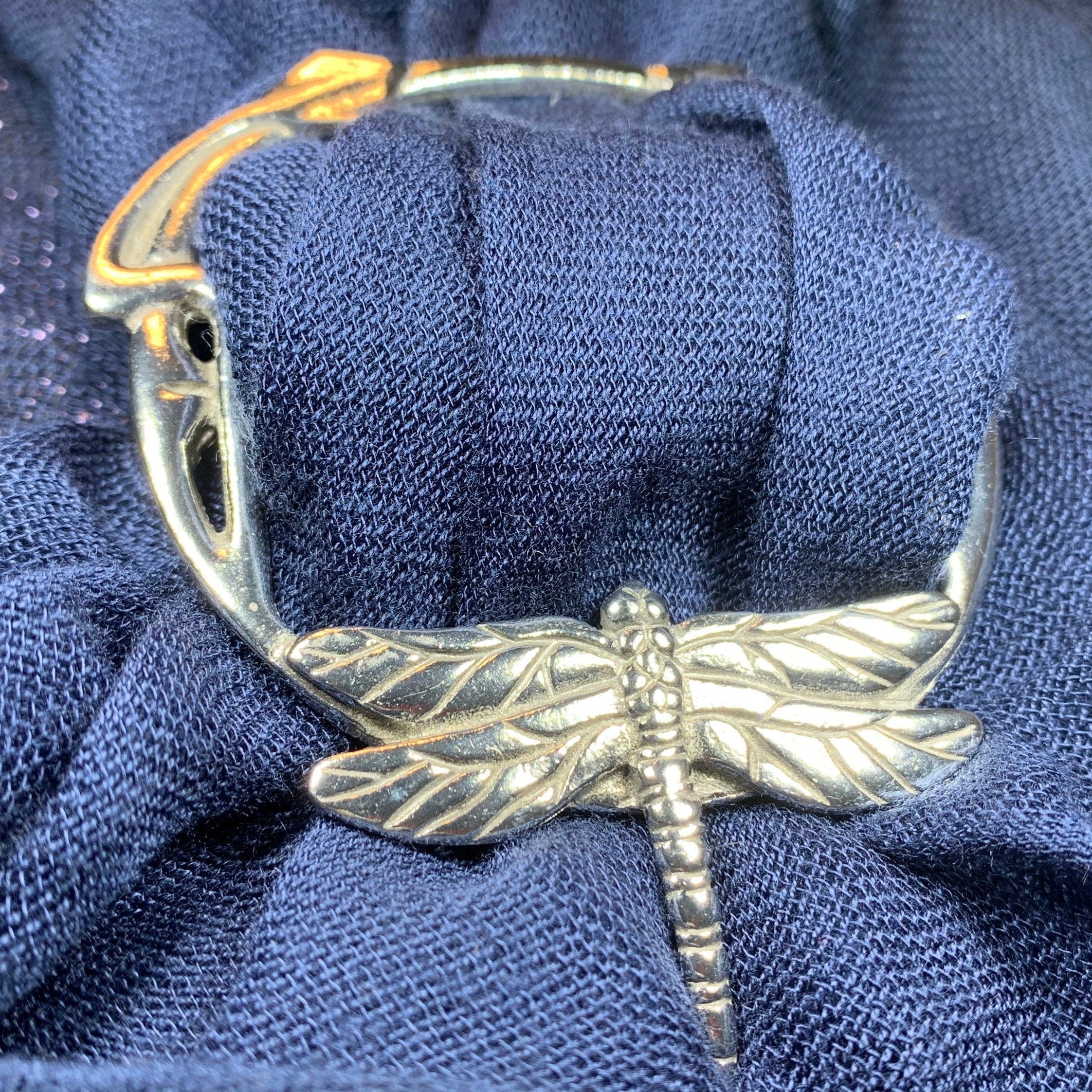 Claire's Dragonfly Scarf Ring - Handmade in England