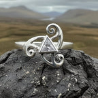 Tara Celtic Spiral Ring in Sterling Silver