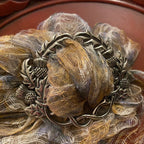 Scottish Thistle Pewter Scarf Ring - Handmade in Scotland