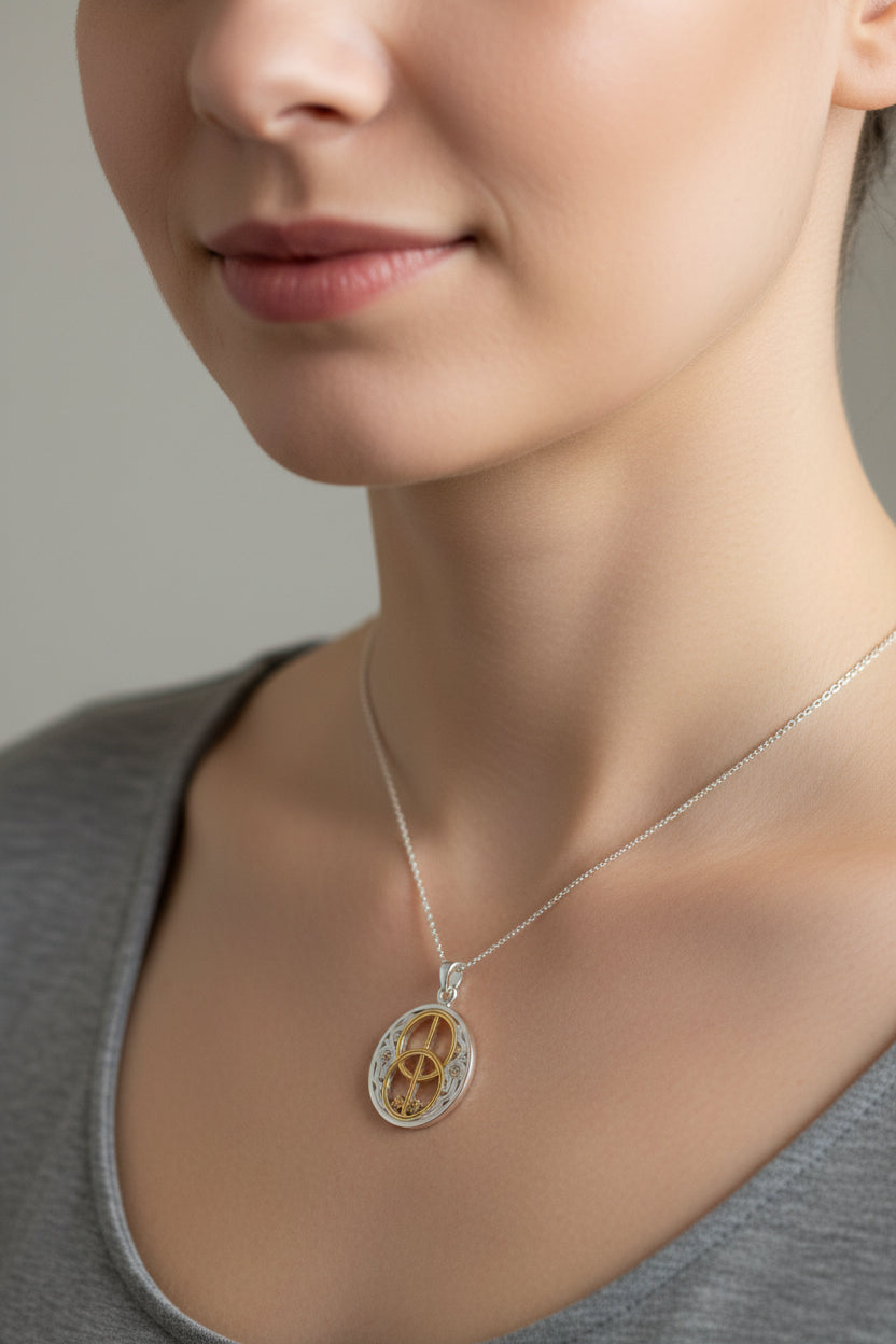 Reganne Chalice Well Necklace in Sterling Silver