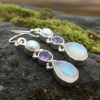 Ava Moonstone Earrings for Women