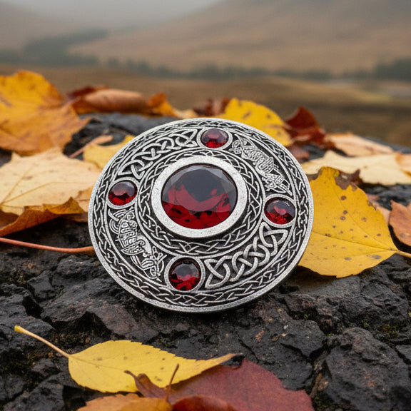Celtic Raven Brooch - Handmade in Scotland