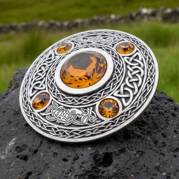 Celtic Raven Brooch - Handmade in Scotland
