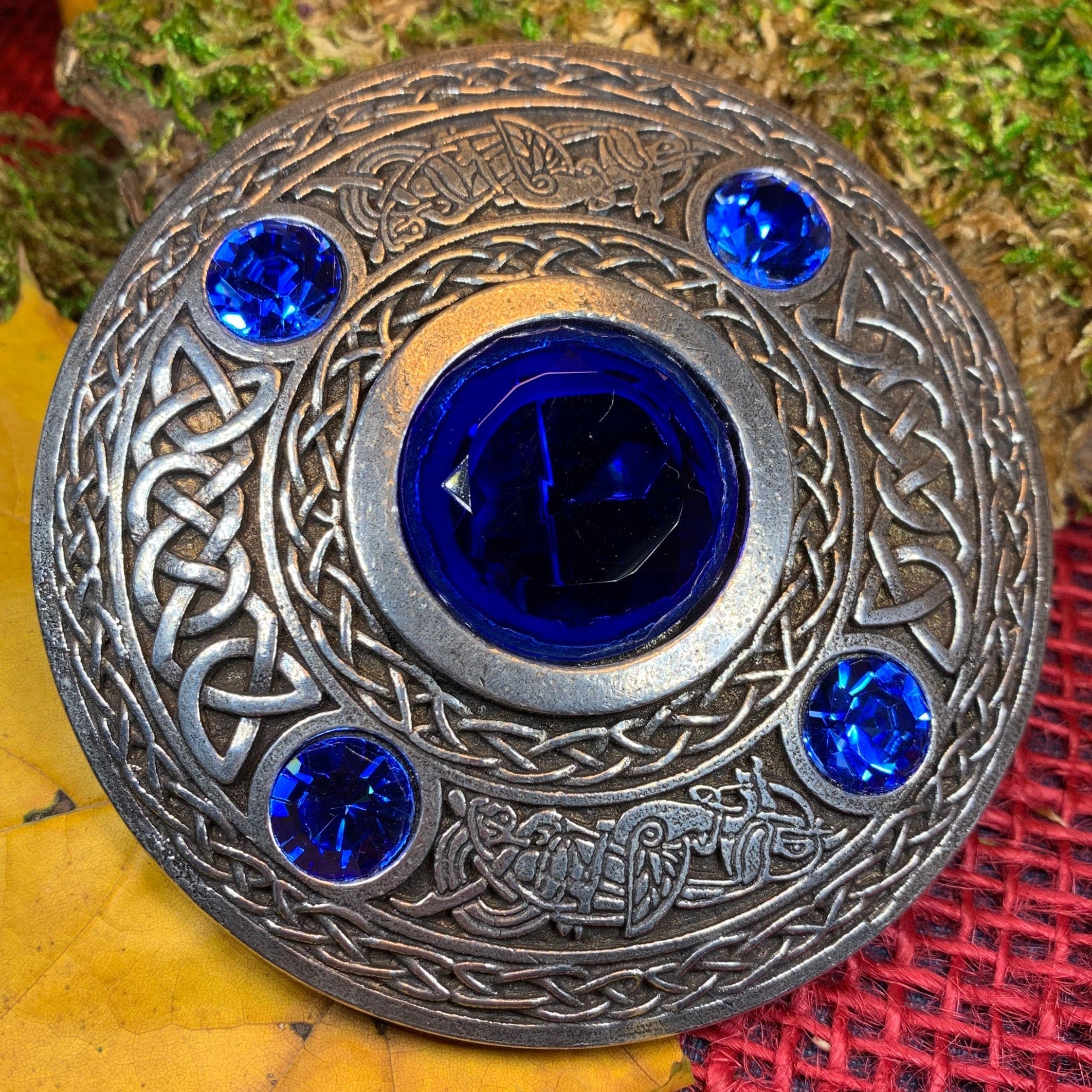 Celtic Raven Brooch - Handmade in Scotland