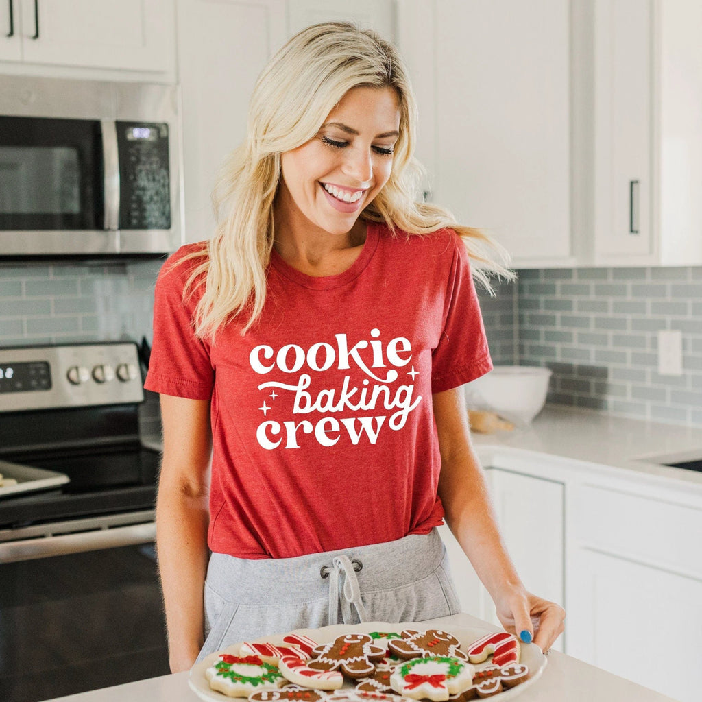 Cookie Baking Crew adult tee shirt, Christmas collection by Benny and Ray Apparel