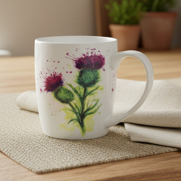 Cheerful Thistles Mug