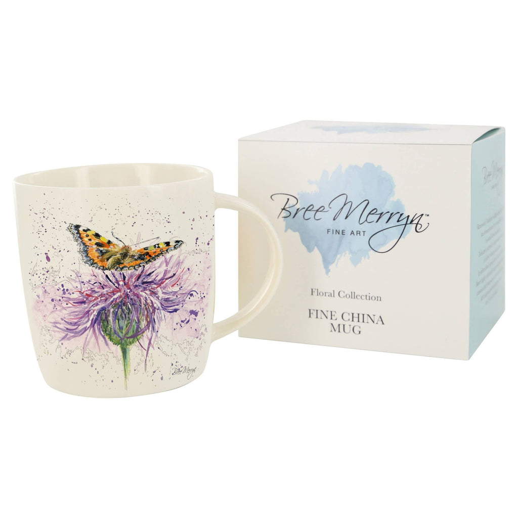 Bree Merryn Scottish Thistle & Butterfly Mug