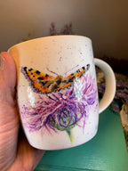 Bree Merryn Scottish Thistle & Butterfly Mug