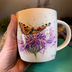 Bree Merryn Scottish Thistle & Butterfly Mug