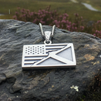 Scottish American Flag Pendant