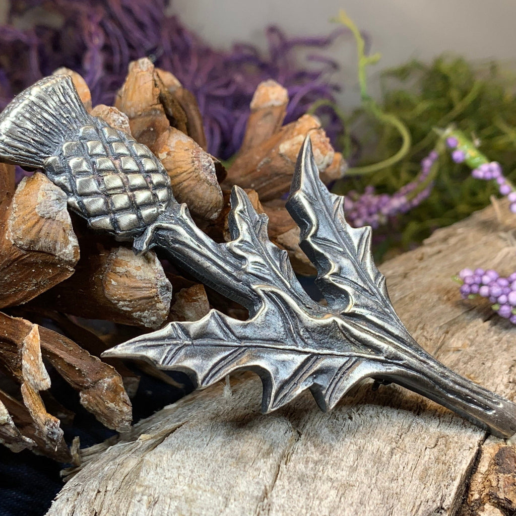 Balmoral Scottish Thistle Kilt Pin - Handmade in Scotland